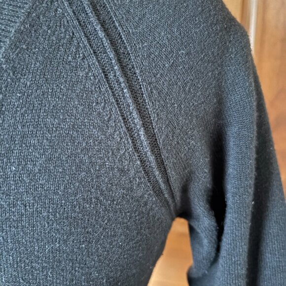 Burberry Elbow Cotton Cashmere Patch Cardigan with Pockets - Picture 4 of 7